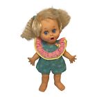 Baby Face Doll #2  SO SURPRISED SUZIE Doll LGTI 1990 13" Turquoise Jumper