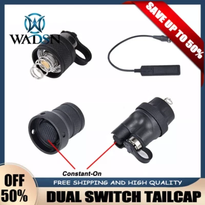 WADSN Tactical SL07 Scout Dual Falshlight Switch Upgrade Tailcap For SF M300M600 Light