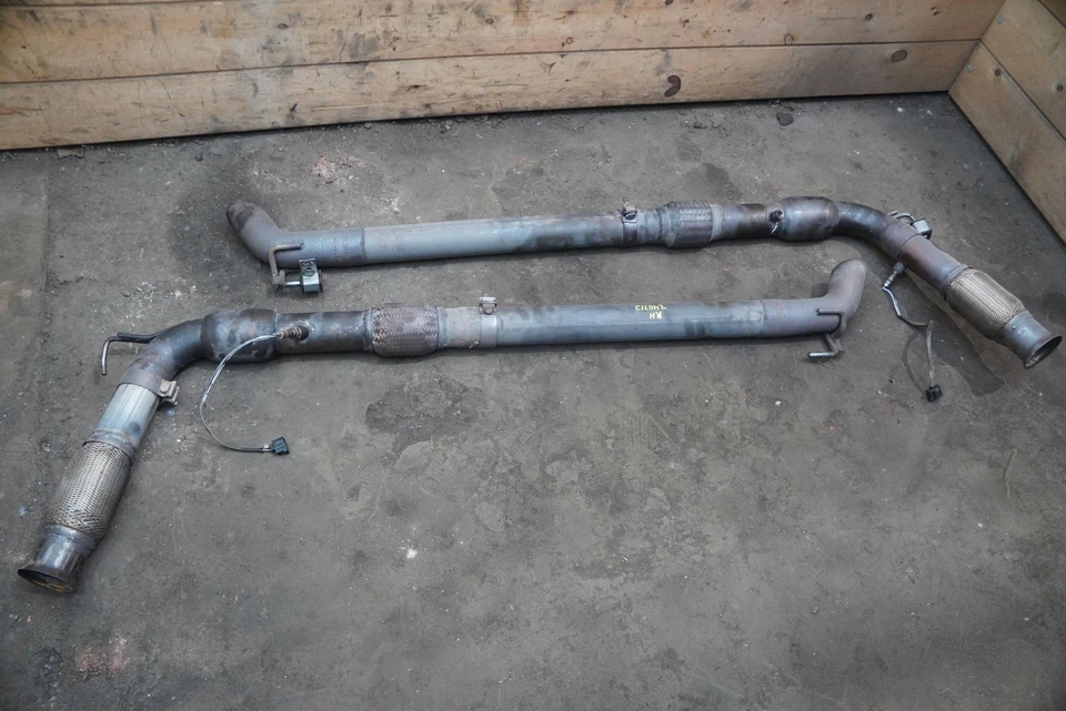 Set 2 Exhaust Muffler Silencer Long Pipe Flexider 221442 Dodge Viper SRT10 2005 - Изображение 1 из 4