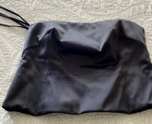 A-K-R-I-S FOR BERGDORF GOODMAN FABULOUS SILK STRAPLESS HALTER TOP, LINING s 12 - Picture 1 of 14