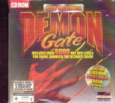 DOOM Demon Gate Mega Collection by Laser Magic 6000 LEVELS 3D Cover CD-ROM 1995  - Image 1 of 2