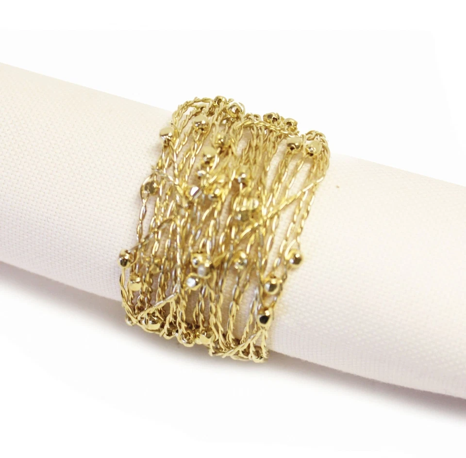 Anello Portatovagliolo Natalizio Twirler - Oro - Immagine 1 di 1