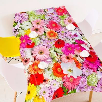 3D Color Petal Tablecloth Table Cover Cloth Birthday Party AJ WALLPAPER UK Lemon - Image 1 of 4