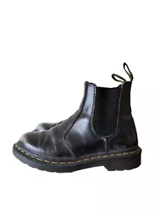 Dr Martens 2976 Boots Womens Size US 6 Black Pull On Bouncing Combat Chelsea - Picture 1 of 16