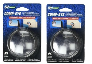 2-Pack Wide Angle View Adjustable Blind Spot Mirror 3" Comp-Eye FIT SYSTEM C0300 - Picture 1 of 2