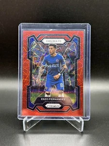 Panini Prizm 2023/24 Premier League Enzo Fernandez roter Lazer/49 Chelsea - Bild 1 von 2