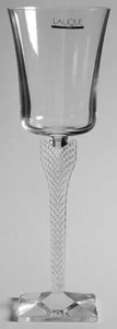 $505 Lalique COUTARD WATER GLASS wine stem 9" goblet New in Box VERRE 10083500 - Picture 1 of 7