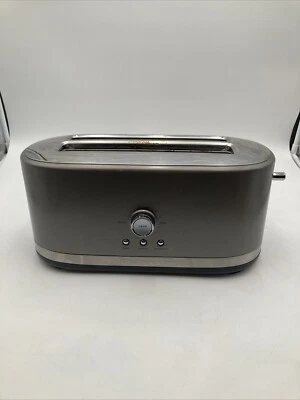 KitchenAid KMT4116 4 Slice Long Slot Toaster w High Lift Lever Contour Silver - Image 1 of 4