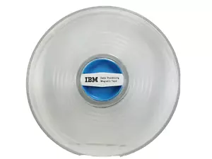 Vintage IBM plastic Data Processing Magnetic tape Reel 2 piece Case 10 1/2" - Picture 1 of 12