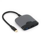 Usb-C To Hdmi-Compatible Pd Usb3.0 4K Hub Adapter For Switch (Black Grey)