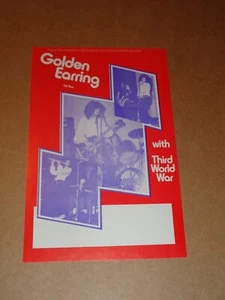Golden Earring 1973 UK Tour Flyer (Third World War) - Picture 1 of 2