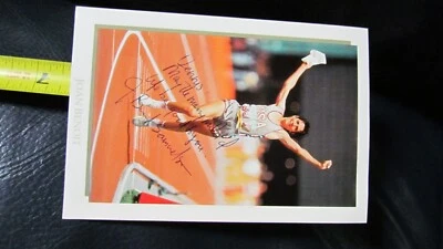 琼·贝诺伊签名 4 x 6 照片 — 第 1/3 张图片