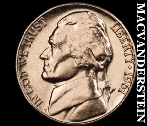 1961-D Jefferson Nickel - Choice Gem Brilliant Uncirculated No Reserve #B9019 - Picture 1 of 2
