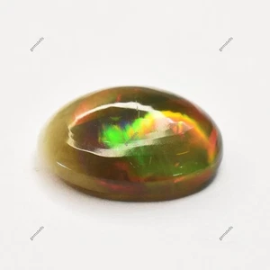 12.8 Ct Fire Opal Gemstone Natural Cabochon Cut Certified Ring Size Stone - Picture 1 of 6