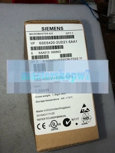 1PC Siemens 6SE6420-2UD21-5AA1 New In Box 6SE64202UD215AA1 Expedited Shipping - Picture 1 of 1