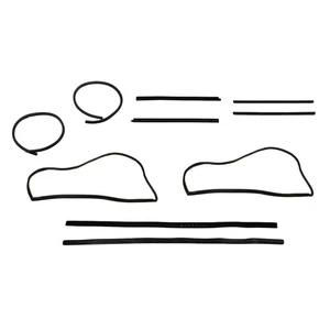 Full Weatherstrip Rubber Seals 10 Piece Kit Set for Jeep Wrangler CJ7 Scrambler - Picture 1 of 8