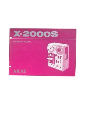 Oringial Akai X-2000S Operator's Manual & Schematic Diagram - Image 1 of 4