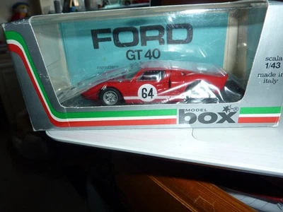 MODEL BOX Ford GT40 Mallory Park 68 Model Box  1/43 Scale 8455 - Image 1 of 4