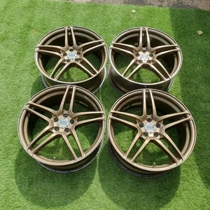 Advan AVS Model 5 - GOLD - 18x7.5+48 - 5x114.3 - Nissan, Toyota, Mazda, Honda - Picture 1 of 24