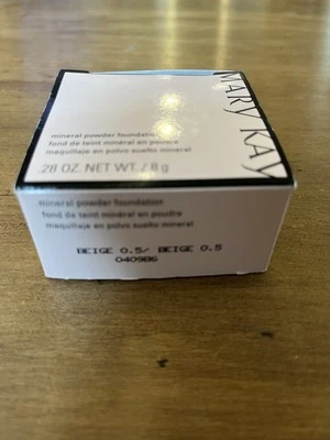 Mary Kay "BEIGE 0.5” 040986 Mineral Powder Foundation - Discontinued-HTF NEW - Image 1 of 4