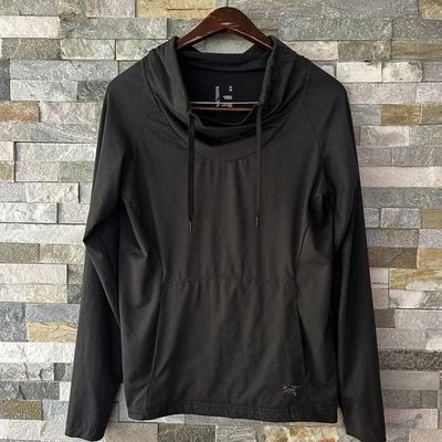 Camisa Arcteryx Mujer Gris Medio Varana LS Manga Larga Camisa Capucha Cuello Foto 1 de 4