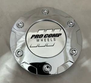 Pro Comp Top Only Chrome Wheel Center Cap 7515042 Sticker Logo with Snap Ring - Picture 1 of 4