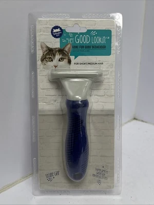 Whisker City Hey Good Lookin Gone Fur Good Deshedder para gatos de pelo corto/medio Foto 1 de 2