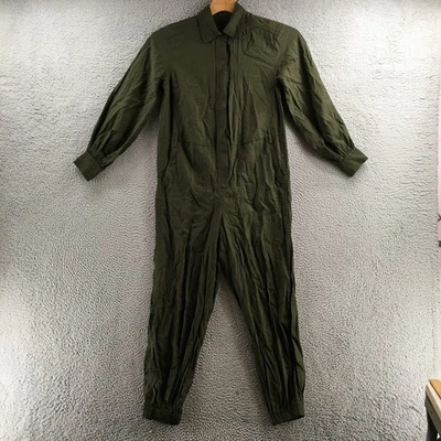 Mono utilitario Banana Republic para mujer XS verde manga larga bolsillos abotonados Foto 1 de 4