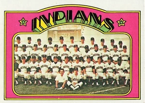 INDIANS TEAM RECORDS 1972 TOPPS BASEBALL #547 - Picture 1 of 2