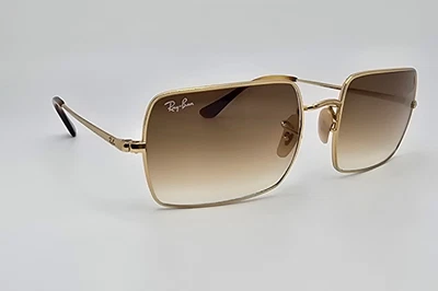 Óculos de sol Ray-Ban RB1969 914/751 retangular armação dourada marrom degradê Len - Imagem 1 de 4