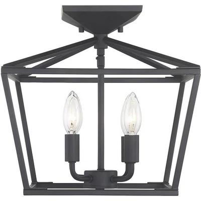 Iluminación Savoy House 6-328-4-89 Townsend montaje semi-al ras negro mate Foto 1 de 4