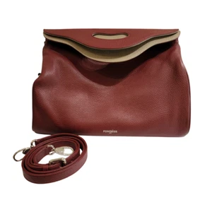 Fonfrege 1791 Westphal Crossbody Bag Maroon Pebbled Tote French NWOT NEW $1,295 - Picture 1 of 10