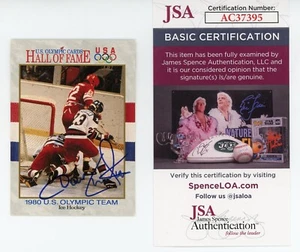 Tarjeta automática de hockey Dave Christian 1980 firmada con certificado de autenticidad de la JSA de EE. UU. - Imagen 1 de 1