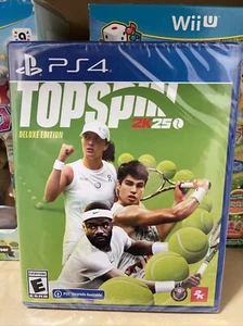 TopSpin 2K25 Deluxe Edition PlayStation 4 PS4 Brand New Factory Sealed Top Spin - Picture 1 of 2