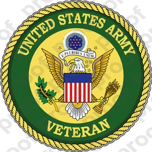 STICKER US ARMY VET SERVICE VETERAN B NEW - Picture 1 of 1