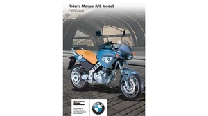 2003 BMW F 650 CS USA model Maintenance and Owner's Manual (Reprint) - Bild 1 von 9