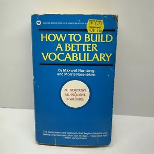 How to Build Better Vocabulary - Mass Market Paperback - Picture 1 of 4