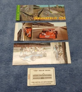 Indianapolis 500 Speedway Ticket Track Tours & Bonus Pack PC Postcards 1975 VTG - Picture 1 of 10