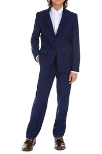 Calvin Klein Boys' 2-Piece Infinity Blue Formal Suit Set Size 8 - Picture 1 of 7
