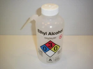 16oz 500ml Nalgene Ethyl Alcohol Vented Unitary Safety Wash Bottle 2436-0502 - Picture 1 of 1