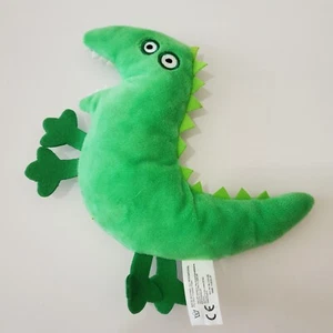 Peppa Pig Plüsch George Mr Dinosaurier 7 Zoll Stofftier flach grün ABD Ltd 2003 Stickerei - Bild 1 von 6