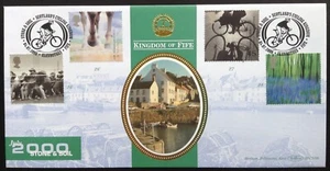 GB QEII Benham 2000 Stone & Soil Set on First Day Cover, Glenrothes S/H/S - Bild 1 von 3