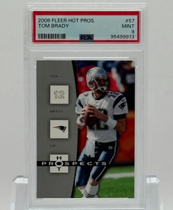2006 Fleer #57 – Tom Brady – Hot Prospects PSA 9 MINT - Picture 1 of 2