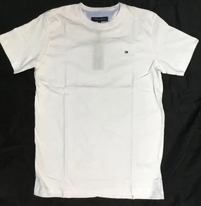 Tommy Hilfiger Men's Crew Neck Organic Cotton Flag T-Shirt, White, Sz Small - Picture 1 of 1