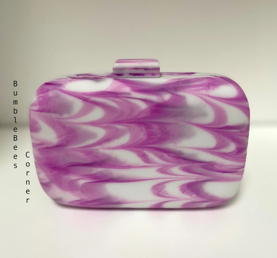 ZARA Mini Shoulder Bag PRINTED Clutch Box MARBLE TIE-DYE HandBag 6716/510 (a