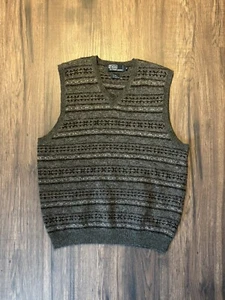 Rare Vintage Polo Ralph Lauren Wool Fair Isle Sweater Vest Size M - Picture 1 of 4