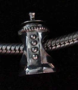 UNBRANDED .925 STERLING SILVER BABY BOTTLE CHARM BEAD SPACER - Picture 1 of 2