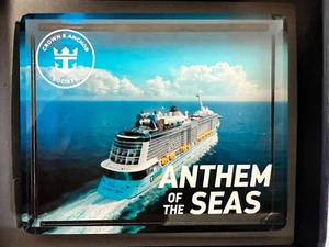 Bloque Cristal Royal Caribbean COLOR HIMNO DE LOS MARES con Caja - Imagen 1 de 3