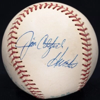 Vintage 1970s Jim Catfish Hunter Signed OAL Mac Phail JSA LOA - Image 1 of 4