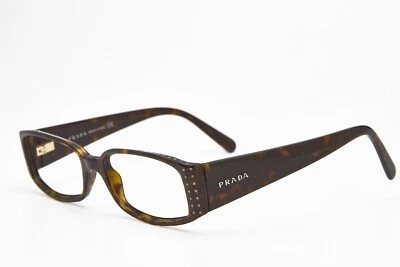 Y2K vintage eyeglasses PRADA VPR09L brown tortoise narrow slim frame - Image 1 of 4